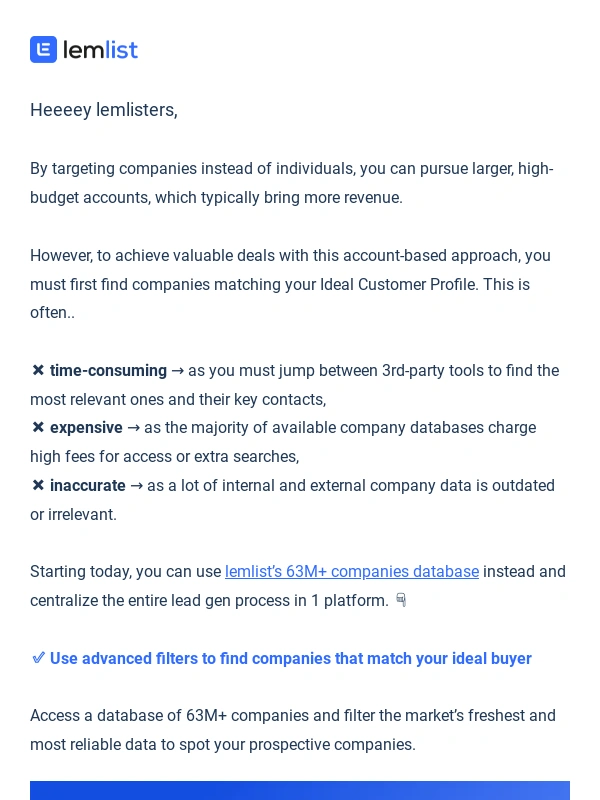 Lemlist - How to find ICP companies and turn them into $$$
