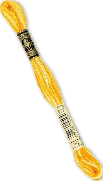 DMC 90 Variegated Yellow Embroidery Floss