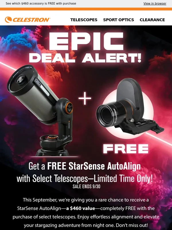 Celestron - We've never done this before.... ?