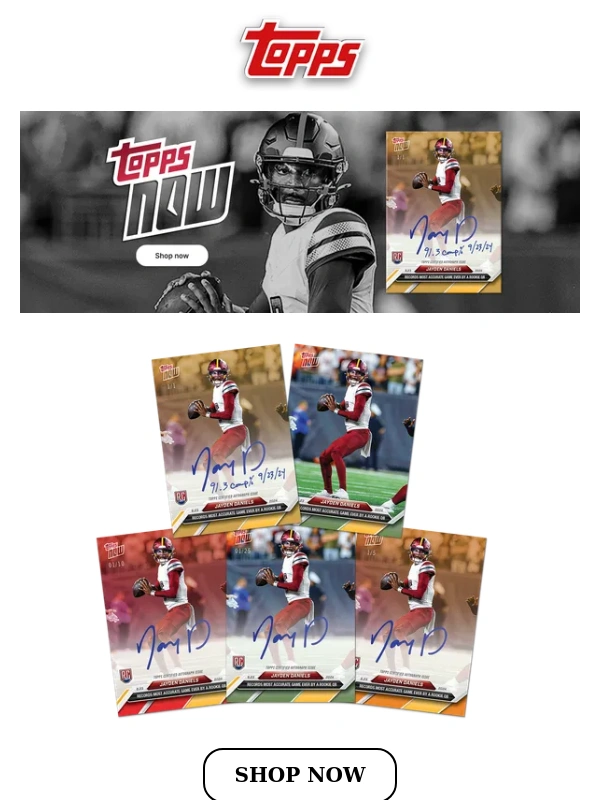 Topps - Last Chance: Jayden Daniels sets a rookie record!
