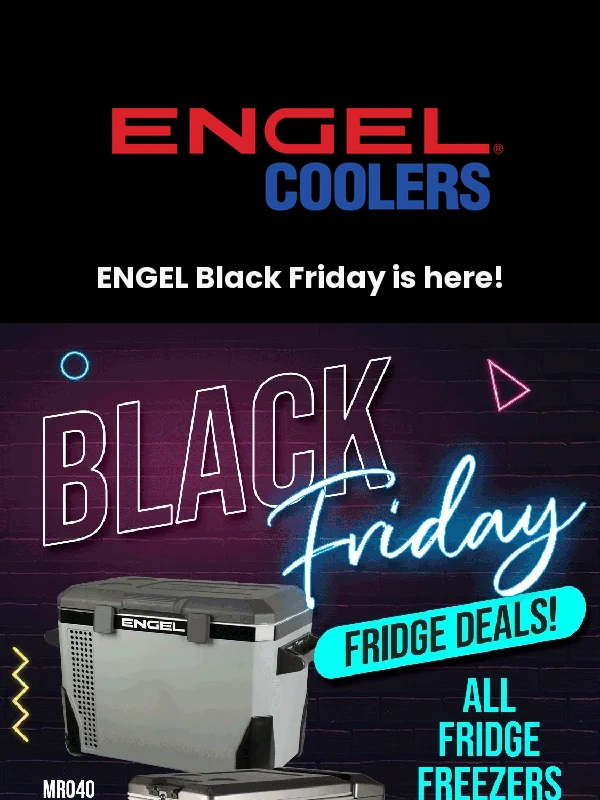 Engel Coolers - Skip the crowds - Shop Engel Coolers Black Friday Sale Here with Free Shipping!