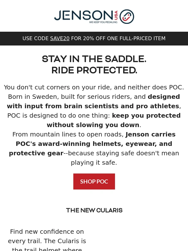 JensonUSA - Latest Arrivals from POC: New Confidence on Every Trail