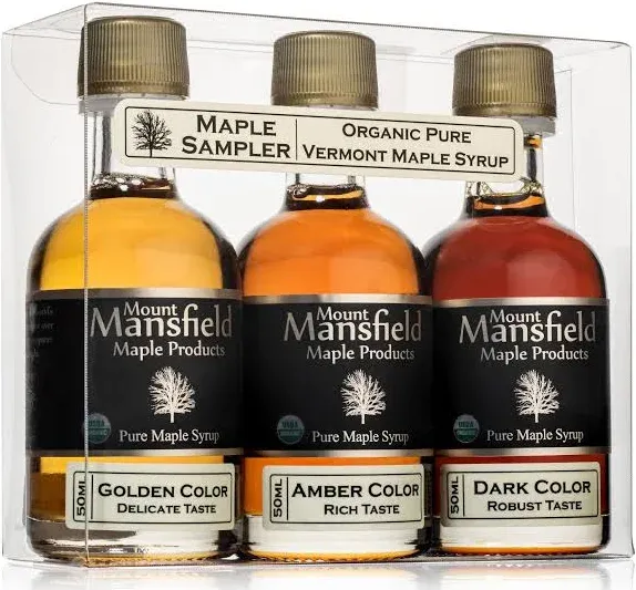 Organic Pure Vermont Maple Syrup Grade Sampler