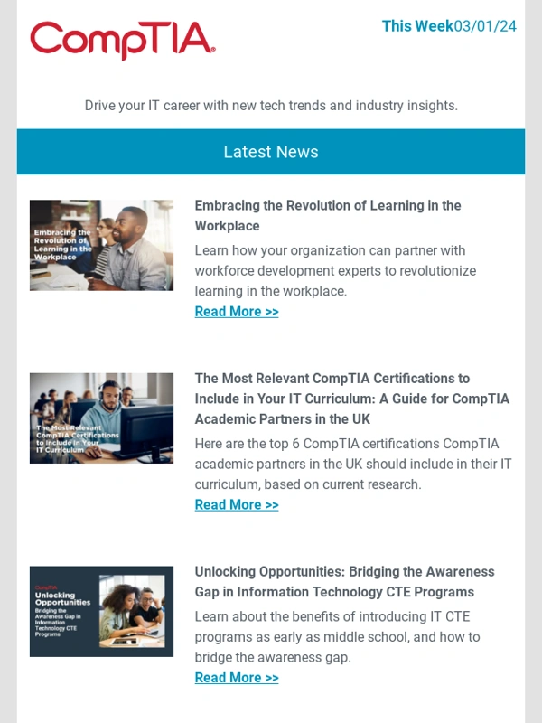 CompTIA - Embracing the Revolution of Learning in the Workplace