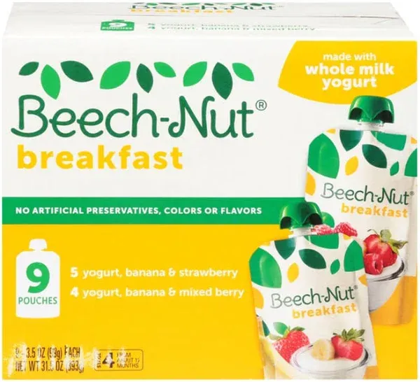 Beech-Nut Stage 4 Breakfast Baby Food Variety Pack
