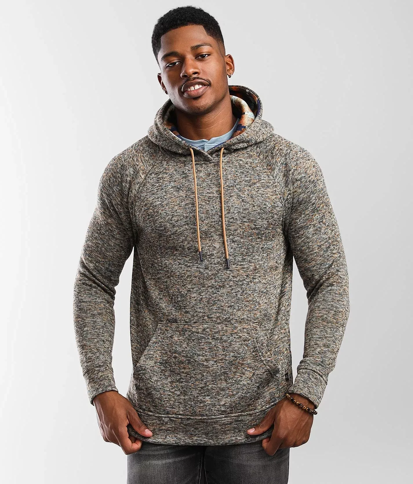 Departwest Marled Knit Hooded Sweatshirt  - male - Size: Small