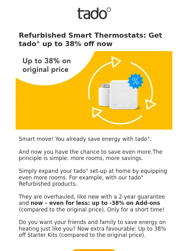 Tado - Last chance to save even more