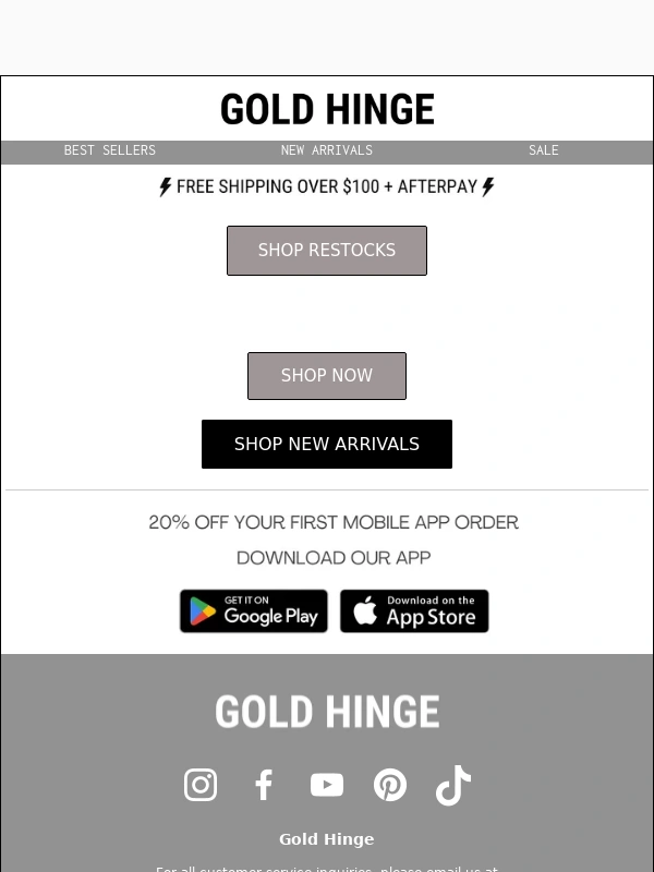 Gold Hinge - ✨Your Gold Hinge Favorites Are Back