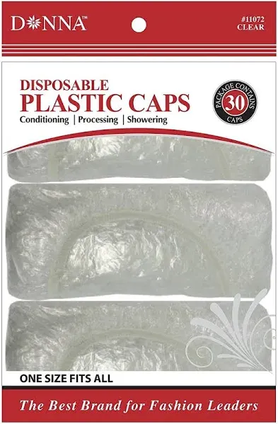 Donna Collection Disposable Clear Shower Caps