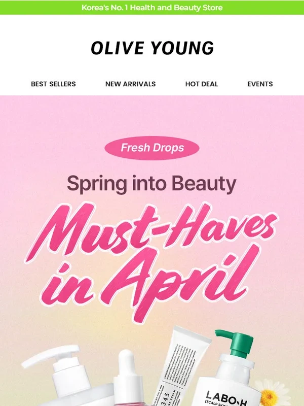 OLIVE YOUNG - (AD)?Check Our Must-Have Items on APRIL-3 Days Only: Get 30% OFF + Free Gifts! ?