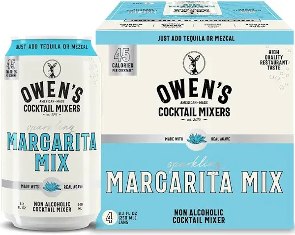 Owen's Margarita Mix Non-Alcoholic 4x250mL Can 4-Pack NV 4 x 240ml