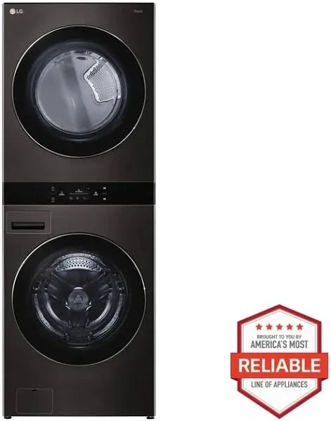 Single Unit Front Load LG WashTower™w. Center Control® 5.0 cu. ft. Washer & 7.4 cu. ft. Electric Dryer