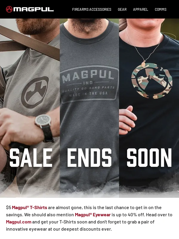 Magpul - Last Chance To Get Magpul T-Shirts for $5