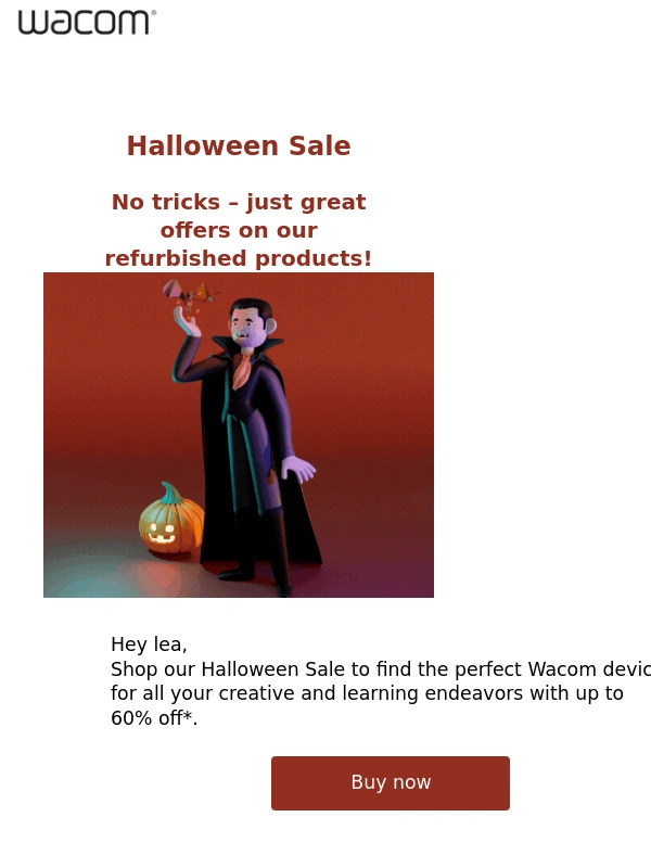 Wacom - ? Spook-tacular Savings Await: Up to 60% Off on Wacom Refurbished Devices!