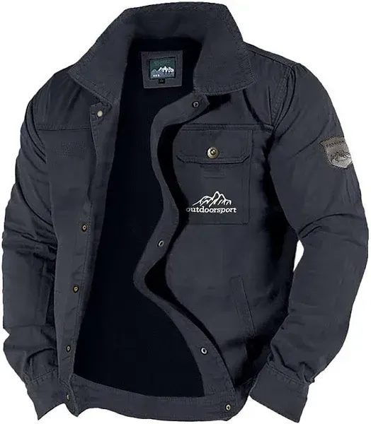 Men's Lightweight Jacket Summer Jacket Shirt Jacket Utility Jacket Outdoor Vacation Wearproof Multiple Pockets Spring &  Fall Mountain Fashion Classic