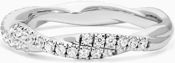 James Allen Matching Pavé Rope Wedding 2.60mm