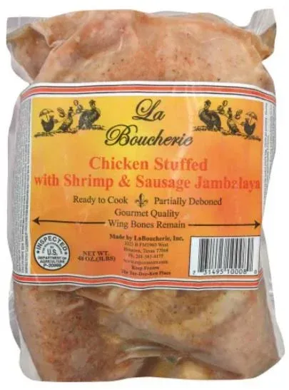 La Boucherie Chicken Stuffed with Shrimp and Sausage Jambalaya