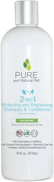 Pure and Natural Pet 2-in-1 Whitening & Brightening Shampoo & Conditioner