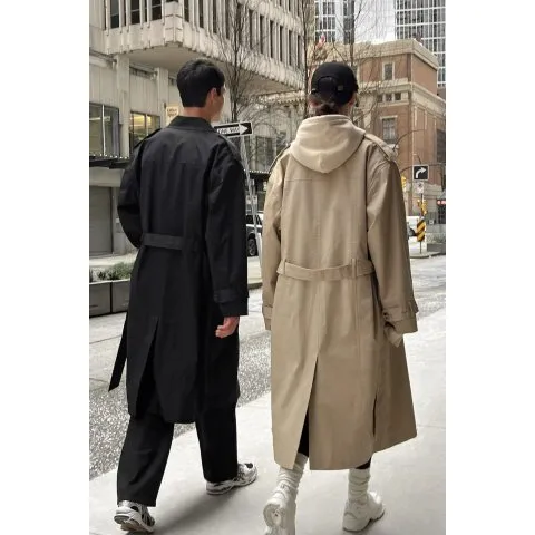 Oak + Fort WATER REPELLENT COTTON TRENCH COAT