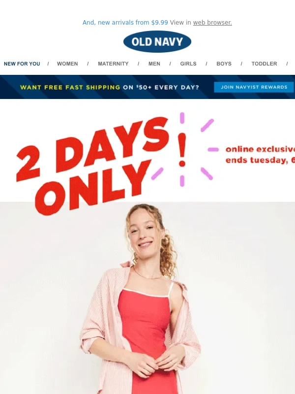 Old Navy - ?‍♀️ It's GO time — get 50% off activewear