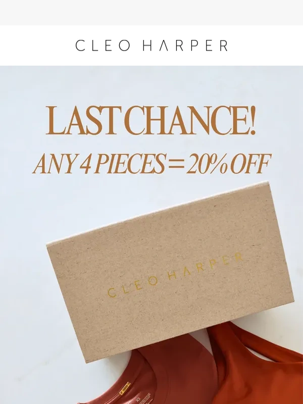 Cleo Harper - ⏰ Hurry,final days to save 20% on Cleo !