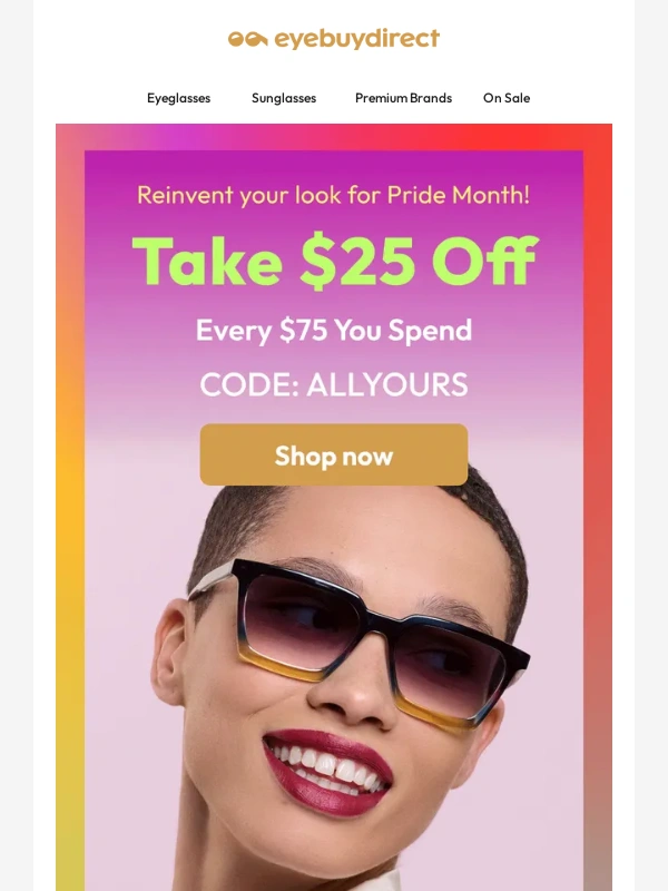 EyeBuyDirect - Get in the Saving Spirit for Pride Month ???