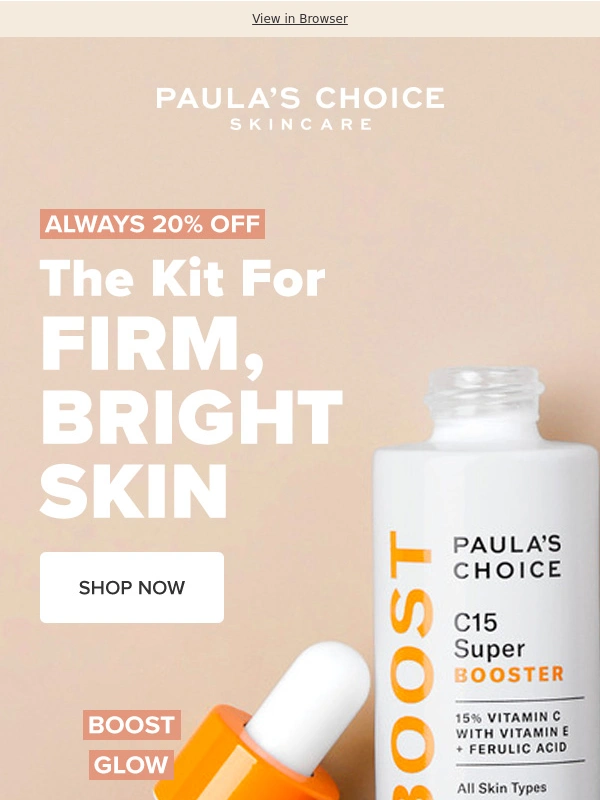 Paula's Choice - 20% Off Firm,Radiant Skin ?