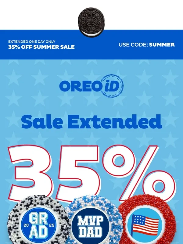 Oreo - One More Day For 35% Summer Savings!