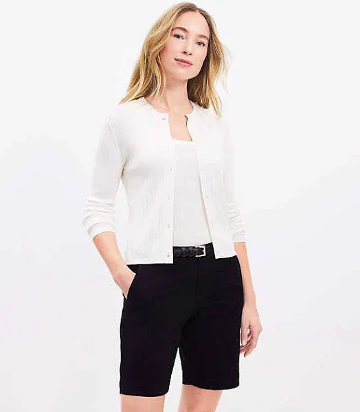 Loft Stripe Textured Cardigan