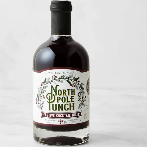 Williams Sonoma Festive Cocktail Mix North Pole Punch Set of 2