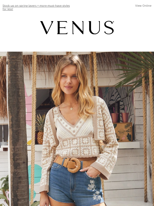 Venus - Extra 50% Off Sale & Outlet Tops & Sweaters