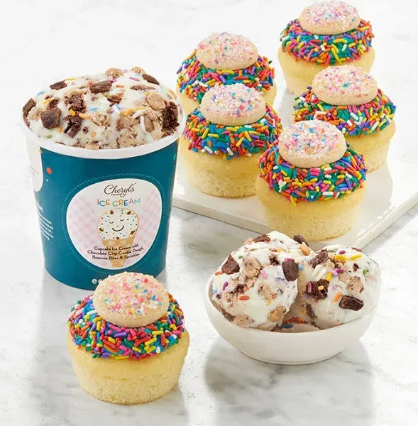 Cheryl's Cookies Cupcake Cookie Dough Ice Cream and Cupcakes