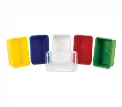 Assorted Color Storage Bins for Classroom Supplies (Set of 5)