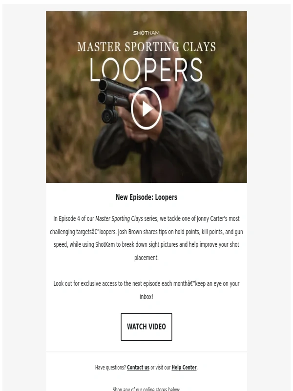 ShotKam - Exclusive Training Video: Loopers