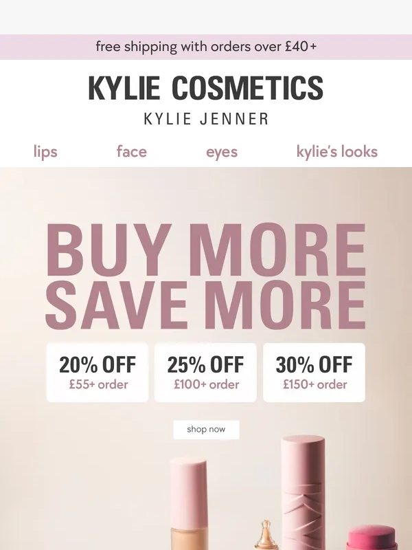 Kylie Cosmetics - Ends tomorrow: up to 30% OFF ⏰