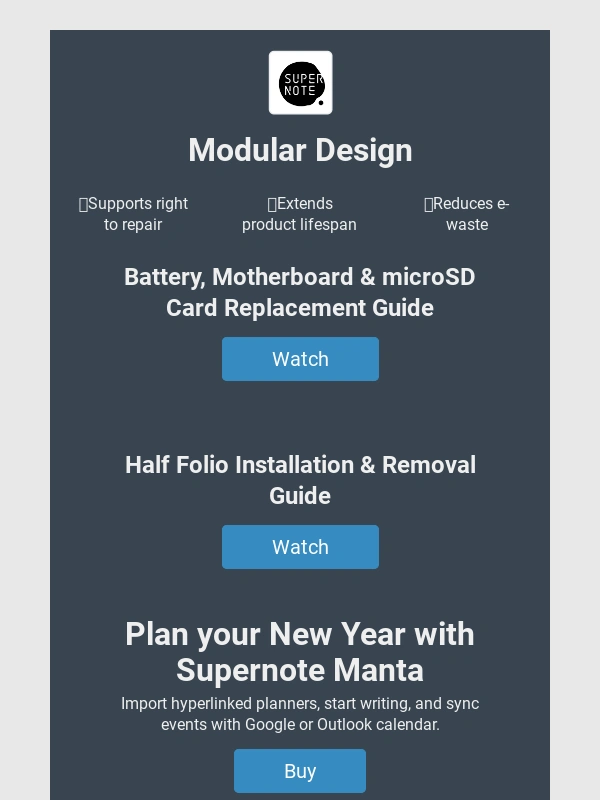 Supernote - How to Teardown a Supernote Manta?
