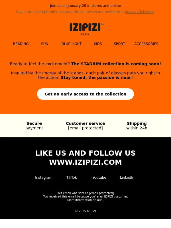 IZIPIZI - New SS25 collection: don’t miss the starting line!