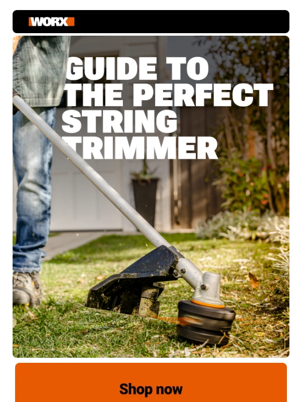Worx - Looking for the perfect trimmer for your lawn—and your wallet?