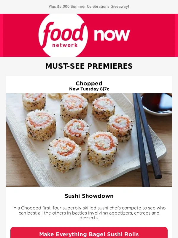 Food Network - New Chopped,Cutthroat Kitchen + BBQ Brawl Season Premiere!