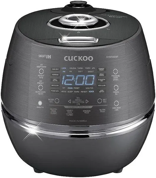 Cuckoo IH 6 Cup Pressure Rice Cooker CRP-DHSR0609F
