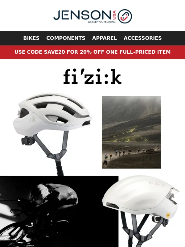 JensonUSA - SAFETY + SPEED = THE NEW Fi'zi:k HELMETS