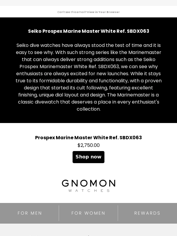Gnomon Watches - Make Waves with Marinemaster's New Look