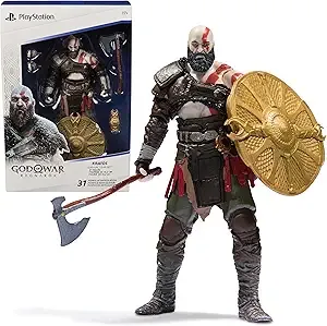 PlayStation - God of War Ragnarök, 6” Kratos Action Figure with 5 Accessories, for PS5 Fans & Collectors, Ages 17+