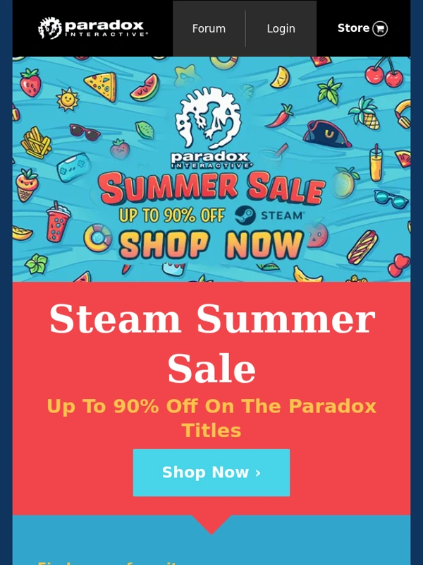 Paradox Interactive - Up To 90% Off During The Steam Summer Sale