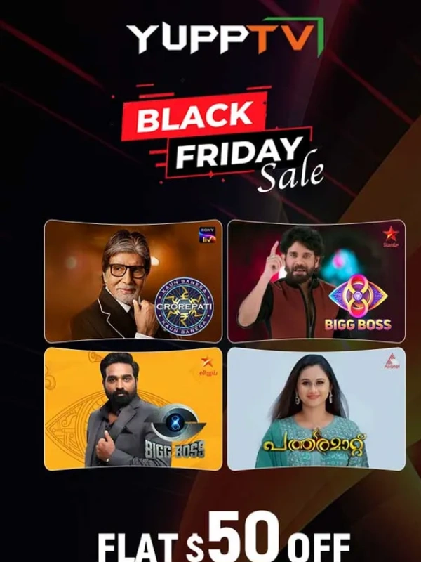 YuppTV - Flat $50 OFF YuppTV Black Friday Sale is LIVE Now. Do not miss it