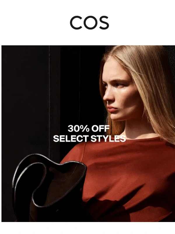 COS - 30% off select styles continues