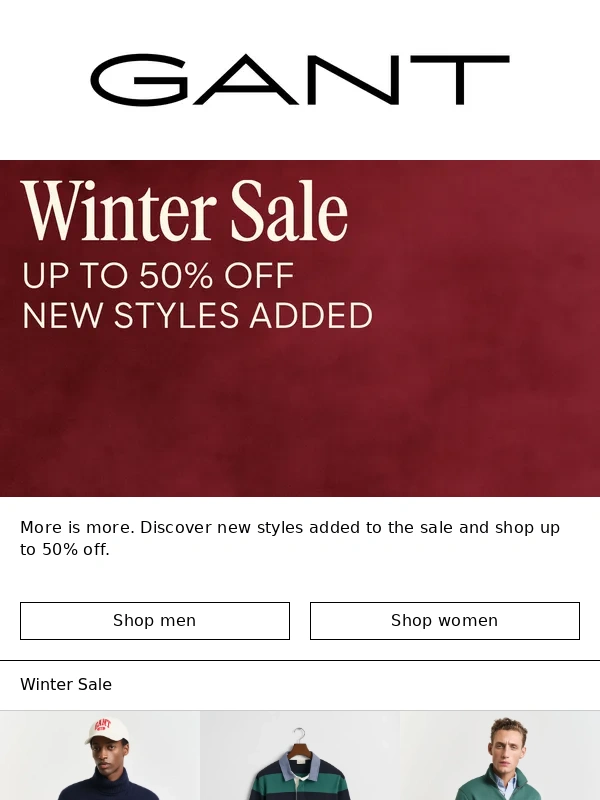 Gant - Up to 50% off – New styles added