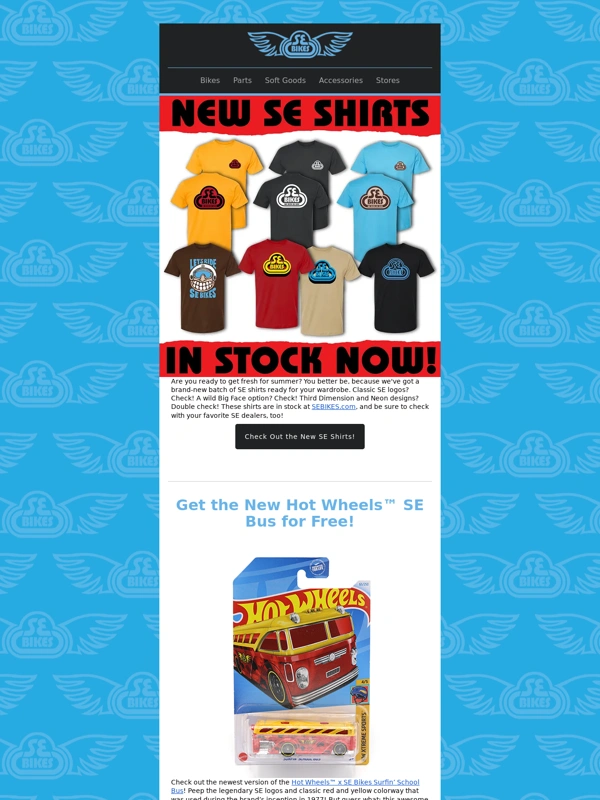 SE BIKES - New SE Shirts!