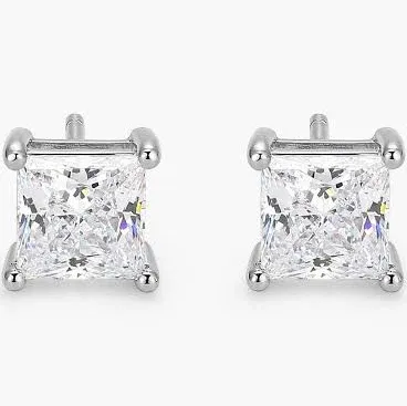 JAXXON Silver Square Stud Earrings
