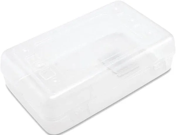 ADVANTUS Gem Polypropylene Pencil Box with Lid